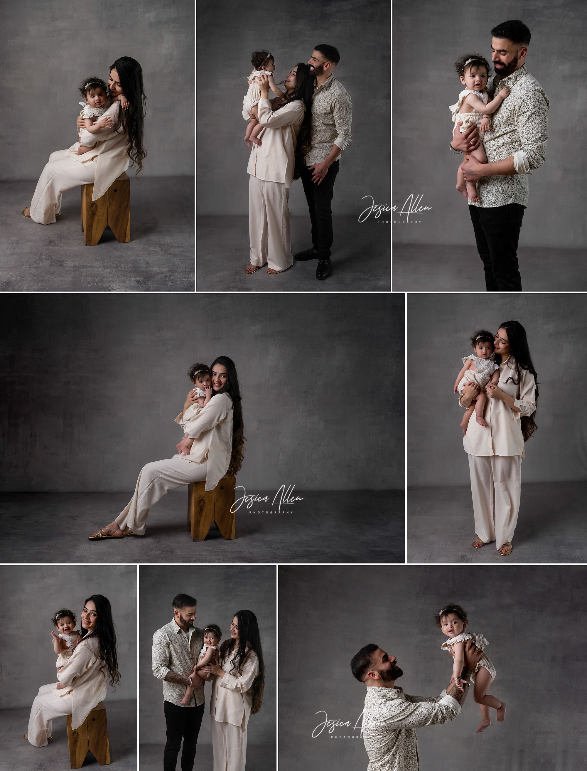 parents with baby photography
