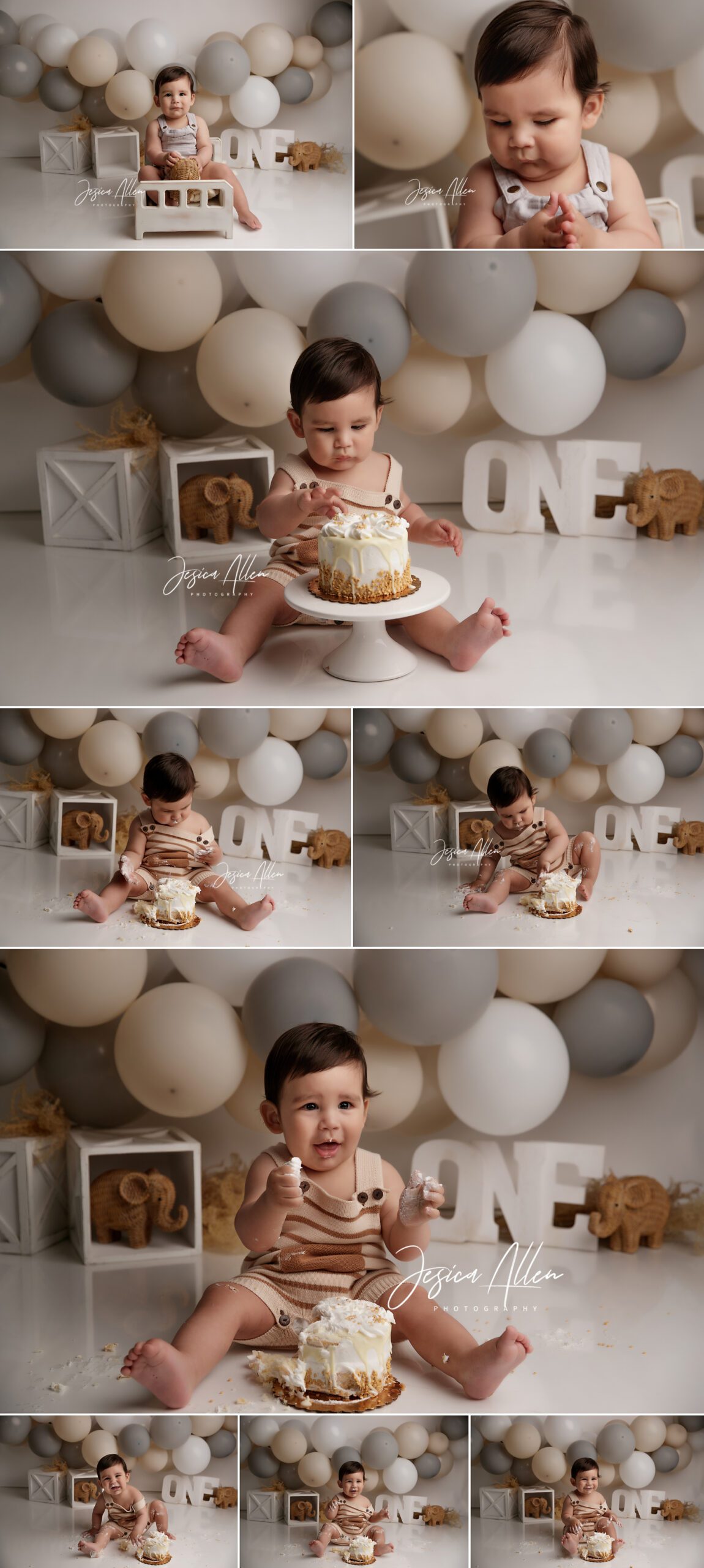 neutral cake smash