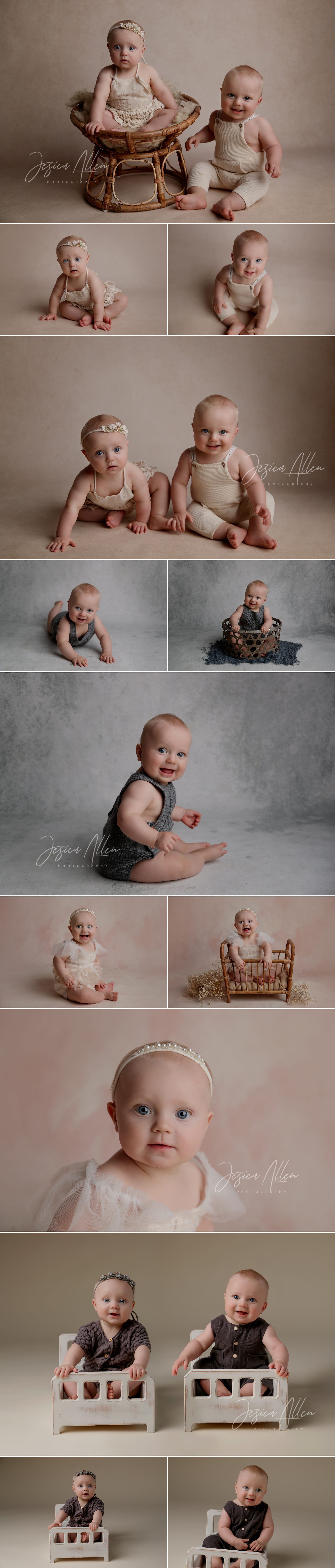 six month old twins